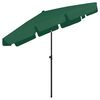 vidaXL Beach Parasol Green 200x125 cm