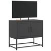 vidaXL TV Cabinet Black 68.5x39x60.5 cm Steel