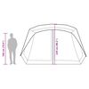 vidaXL Family Tent 10-Person Blue Quick Release Waterproof