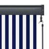 vidaXL Outdoor Roller Blind 160x250 cm Blue and White