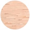 vidaXL Table Top &Oslash;50x4 cm Round Solid Wood Beech