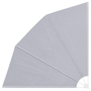 vidaXL Collapsible Balcony Side Awning Grey 210x210 cm