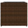 vidaXL Garden Planters 2 pcs Brown 36x30x32 cm Poly Rattan