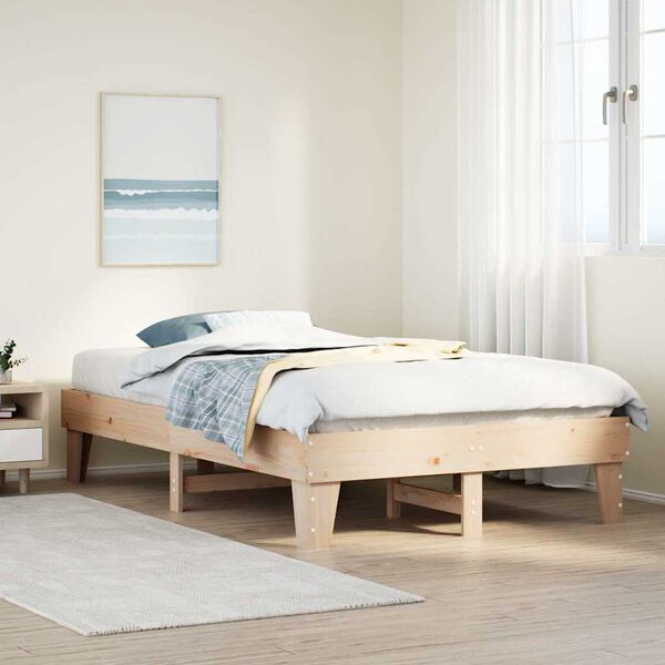 vidaXL Bed Frame without Mattress 120x200 cm Solid Wood Pine