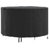 vidaXL Outdoor Furniture Cover Black 128 x 128 x 71 cm 210D fabric