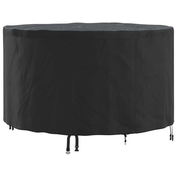 vidaXL Outdoor Furniture Cover Black 128 x 128 x 71 cm 210D fabric