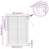 vidaXL Venetian Blind Manual Adjustable Silver Grey 150 x 120 cm PVC