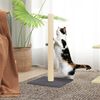 vidaXL Cat Scratching Post Dark Grey 35x35x70 cm