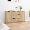 vidaXL Sideboards 2 pcs Sonoma Oak 60x30x70 cm Engineered Wood