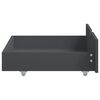 vidaXL Bed Frame without Mattress Dark Grey Solid Pinewood 140x200 cm (322092+2x321990)