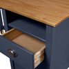 vidaXL Desk Hill with 3 Drawers Grey 120x50x74 cm Solid Pine Wood