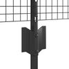 vidaXL Fence with Post Grey 0.5 x 25 m Steel
