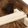 vidaXL Bed Frame without Mattress Smoked Oak 90x200 cm Engineered Wood