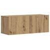 vidaXL Wall Mounted TV cabinets 3 pcs Artisan Oak Engineered Wood