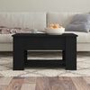 vidaXL Coffee Table Black 79x49x41 cm Engineered Wood