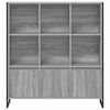 vidaXL Book Cabinet 2 pcs Grey Sonoma 99.5 x 30 x 108 cm