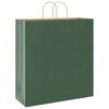 vidaXL Paper Bags 250 pcs with Handles Green 45x17x48 cm
