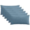 vidaXL Cushion Cover 6 pcs ALMELO Blue 40 x 80 cm Corduroy