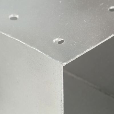 vidaXL Post Connector Y Shape Galvanised Metal 101x101 mm