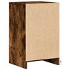 vidaXL Bedside Cabinets with LED Lights 2 pcs Smoked Oak Engineered Wood