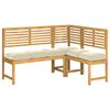 vidaXL Pallet Cushion for suitable for Seat 6 pcs Cream 40 x 40 x 8 cm