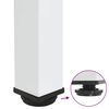 vidaXL Console Table Legs 4 pcs White 72-74 cm Steel