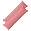 vidaXL Cushion with Pillow HOUTEN 2 pcs Pink Faux Linen
