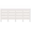 vidaXL Headboard White 120x3x80 cm Solid Wood Pine