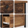 vidaXL Bedside Cabinet 2 pcs Brown 40 x 36 x 60 cm Solid Reclaim Wood