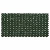 vidaXL Balcony Screen with Leaves Dark Green 200 x 100 cm