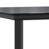 vidaXL 7 Piece Garden Dining Set Black Steel and Textilene