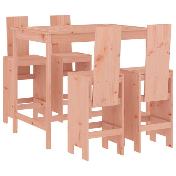vidaXL 5 Piece Garden Bar Set Solid Wood Douglas