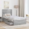 vidaXL Bed Frame with Drawer with Headboard Manual Engineered Wood