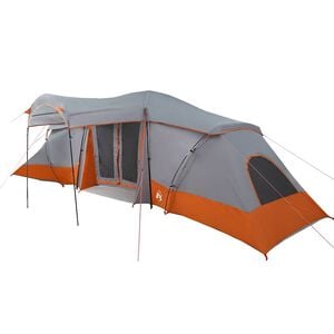 vidaXL Family Tent with Roof Grey and Orange 721 x 335 x 212 cm
