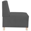vidaXL Modular Sofa Unit Armless 3 pcs Dark Grey 55 x 74 x 82 cm