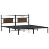 vidaXL Bed Frame without Mattress Brown Oak 160x200 cm Engineered Wood