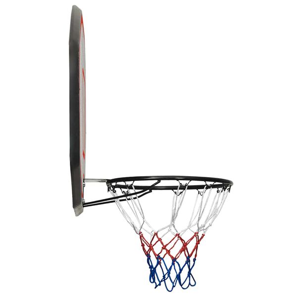 vidaXL Basketball Backboard Black 109x71x3 cm Polyethene