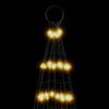 vidaXL LED Christmas Tree on Flagpole 1534 LEDs Warm White 500 cm
