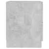 vidaXL Bedside Cabinet Concrete Grey 40x40x50 cm Engineered Wood
