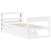 vidaXL Bed Frame without Mattress White 90x190 cm Single Solid Wood Pine