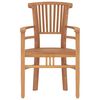 vidaXL 3 Piece Garden Dining Set Solid Wood Teak