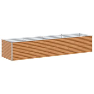vidaXL Garden Raised Bed Light Brown 390 x 100 x 68 cm