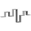 vidaXL Wall Shelf Grey Sonoma 104.5x10x43 cm Engineered Wood