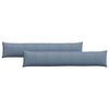 vidaXL Sofa Pillows 2 pcs Blue 200 x 40 cm Corduroy Fabric