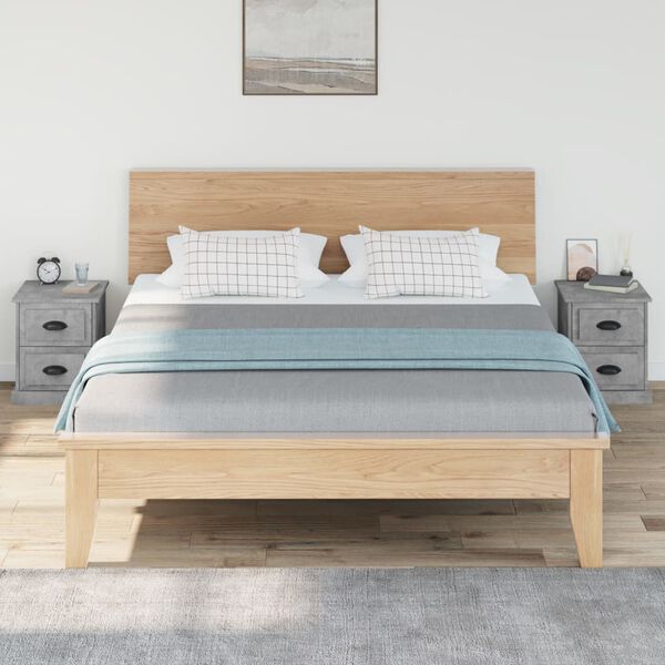 vidaXL Bedside Cabinets 2 pcs Concrete Grey 39x39x47.5 cm Engineered Wood