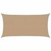 vidaXL Sunshade Sail 160 g/m&sup2; Taupe 2.5x4.5 m HDPE