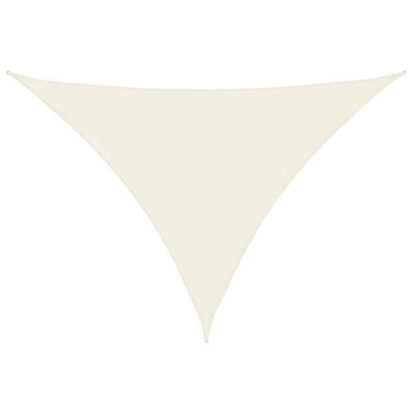 vidaXL Sunshade Sail Oxford Fabric Triangular 3x4x4 m Cream