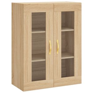 vidaXL Wall Mounted Cabinet Sonoma Oak 69.5x34x90 cm