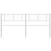 vidaXL Metal Headboard White 180 cm