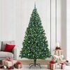 vidaXL Artificial Christmas Tree with 300 LEDs with Stand Green 240 cm